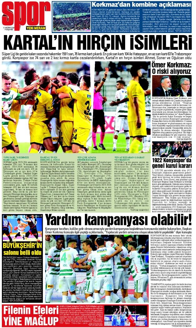 6 Haziran 2024 Yeni Meram Gazetesi
