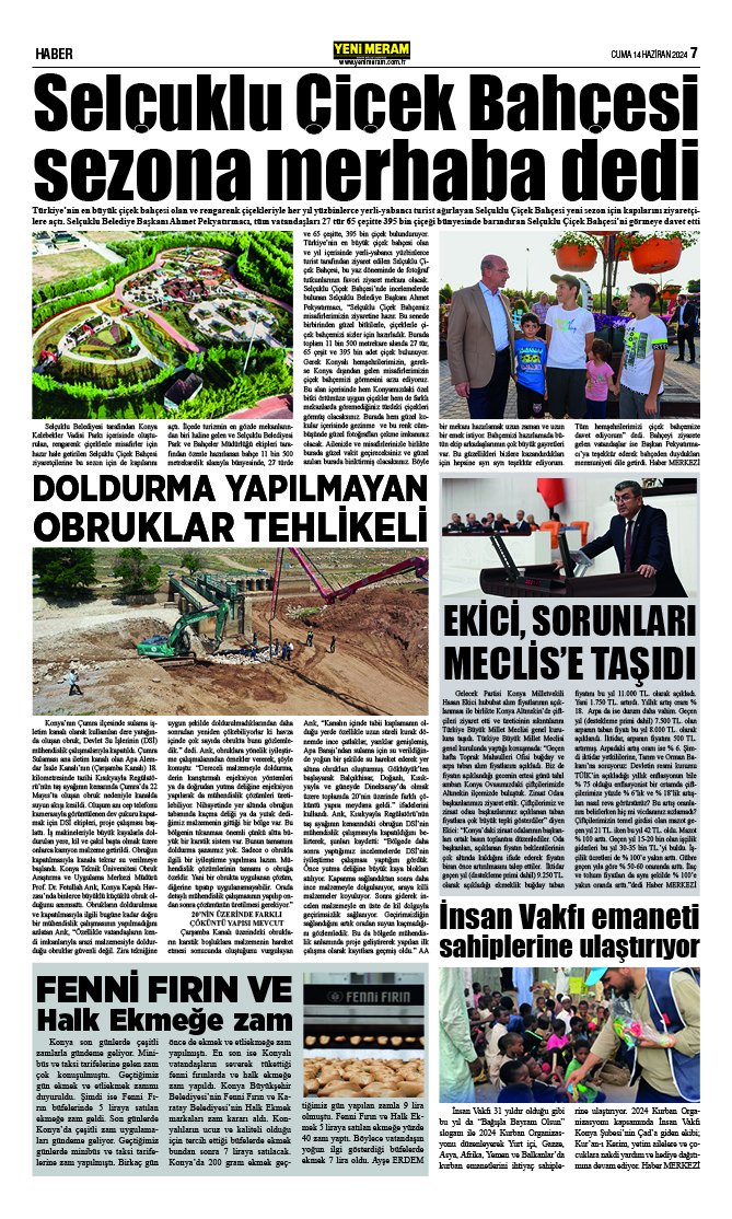 14 Haziran 2024 Yeni Meram Gazetesi
