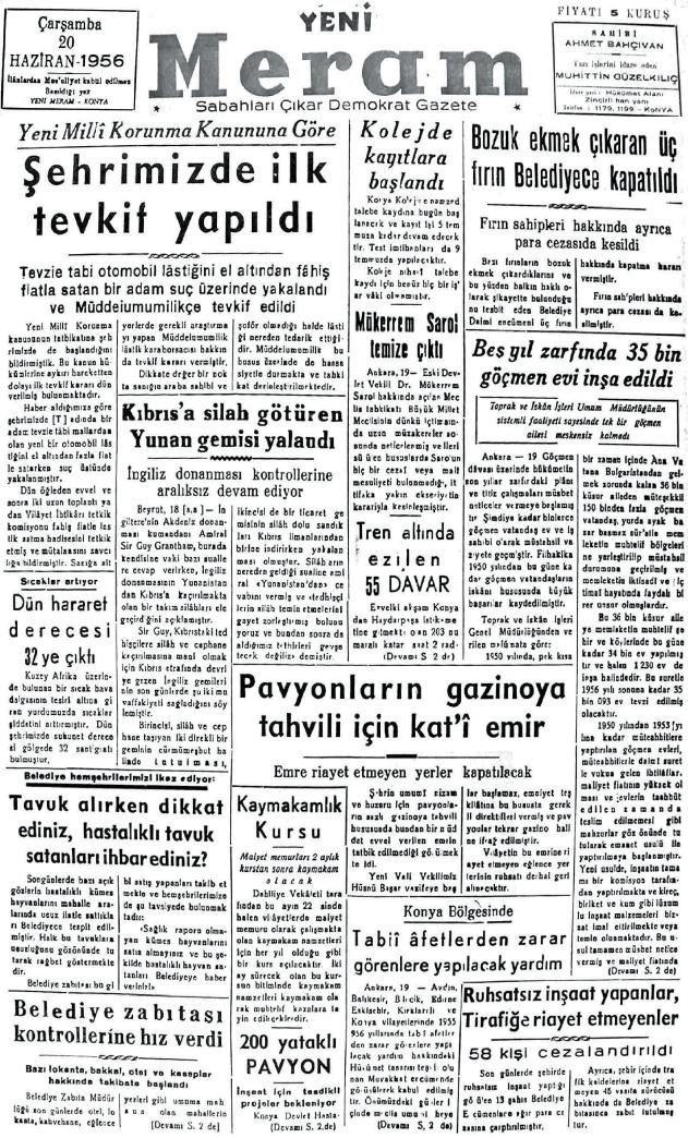 20 Haziran 2024 Yeni Meram Gazetesi
