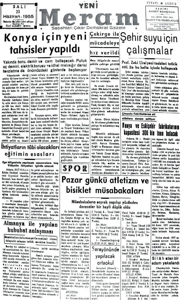 21 Haziran 2024 Yeni Meram Gazetesi
