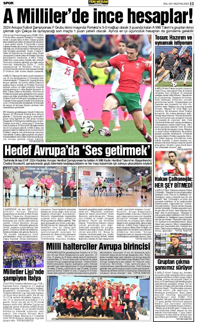 25 Haziran 2024 Yeni Meram Gazetesi
