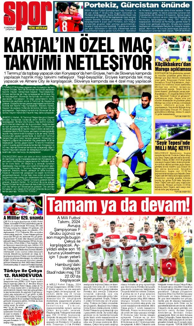 26 Haziran 2024 Yeni Meram Gazetesi
