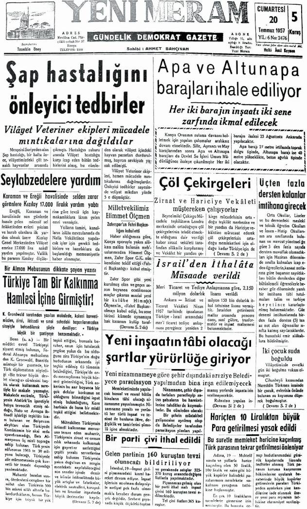 20Temmuz 2024 Yeni Meram Gazetesi