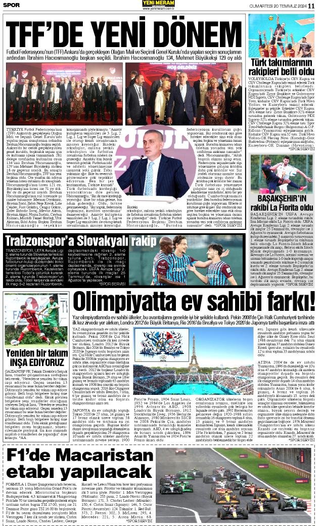 20Temmuz 2024 Yeni Meram Gazetesi