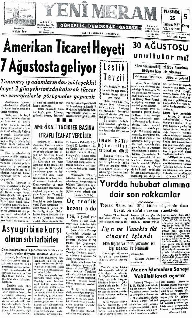 25 Temmuz 2024 Yeni Meram Gazetesi
