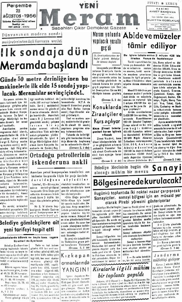 23 Ağustos 2024 Yeni Meram Gazetesi
