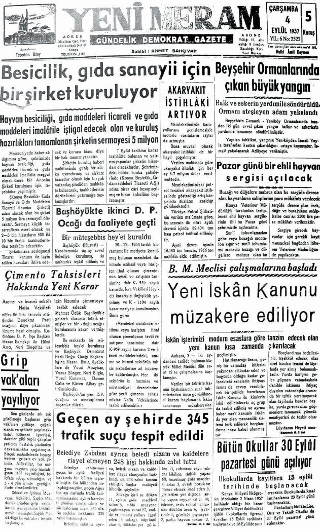 4 Eylül 2024 Yeni Meram Gazetesi
