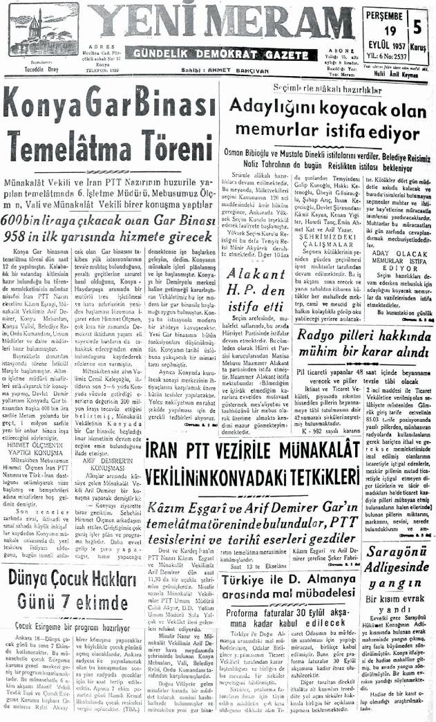 19 Eylül 2024 Yeni Meram Gazetesi
