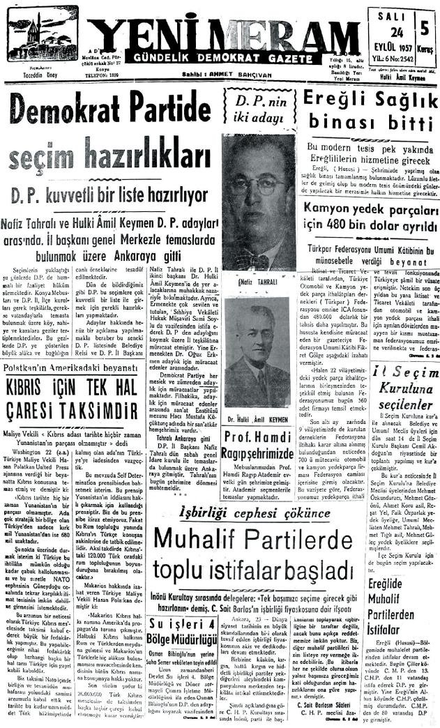 24 Eylül 2024 Yeni Meram Gazetesi
