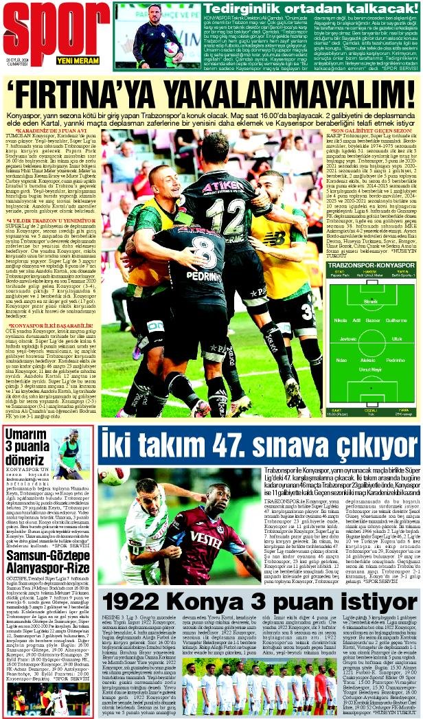 28 Eylül 2024 Yeni Meram Gazetesi