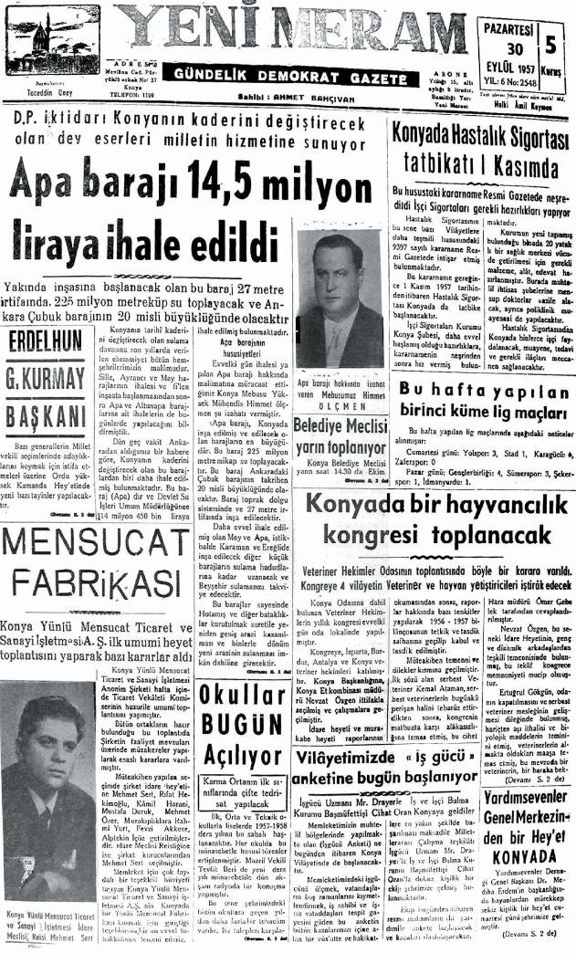 30 Eylül 2024 Yeni Meram Gazetesi
