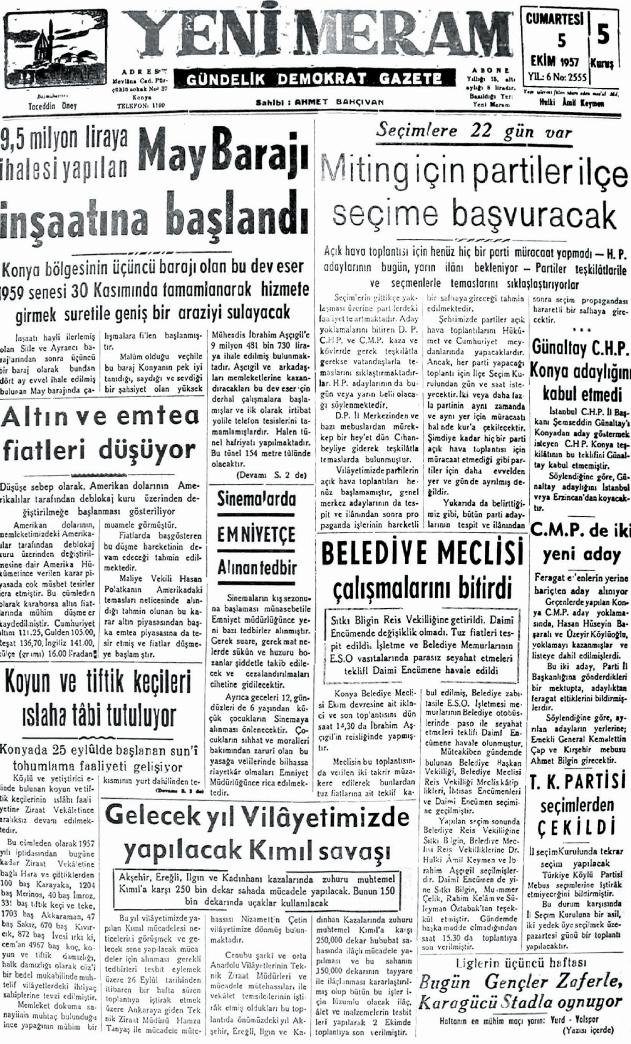 5 Ekim 2024 Yeni Meram Gazetesi
