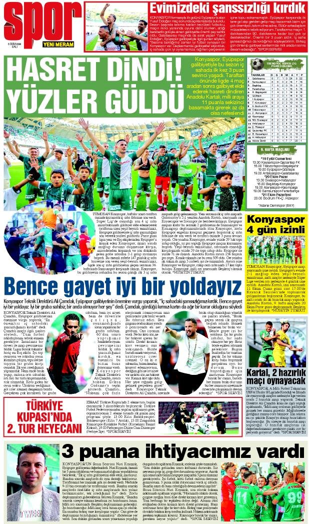 8 Ekim 2024 Yeni Meram Gazetesi