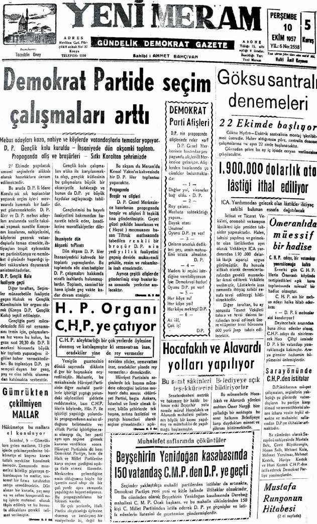 10 Ekim 2024 Yeni Meram Gazetesi
