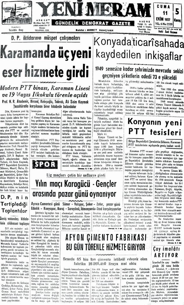 12 Ekim 2024 Yeni Meram Gazetesi