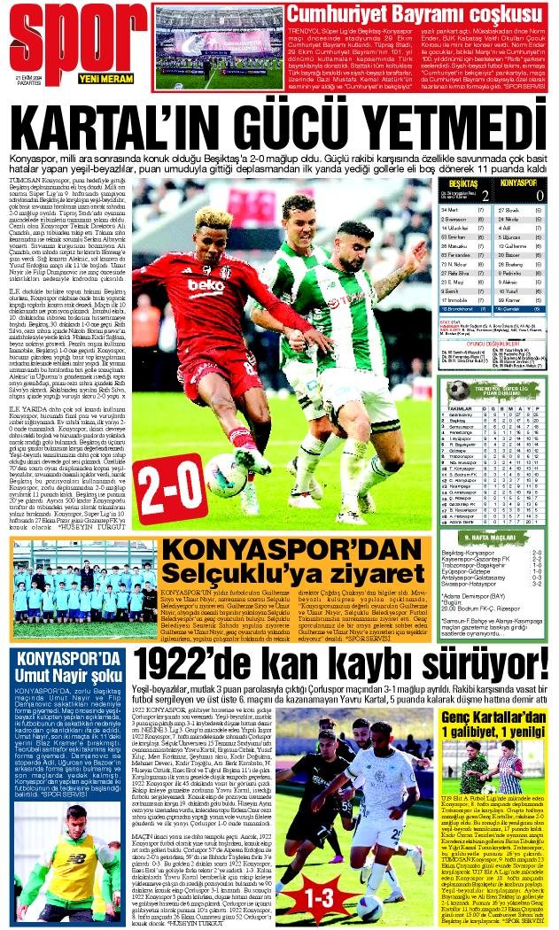 21 Ekim 2024 Yeni Meram Gazetesi