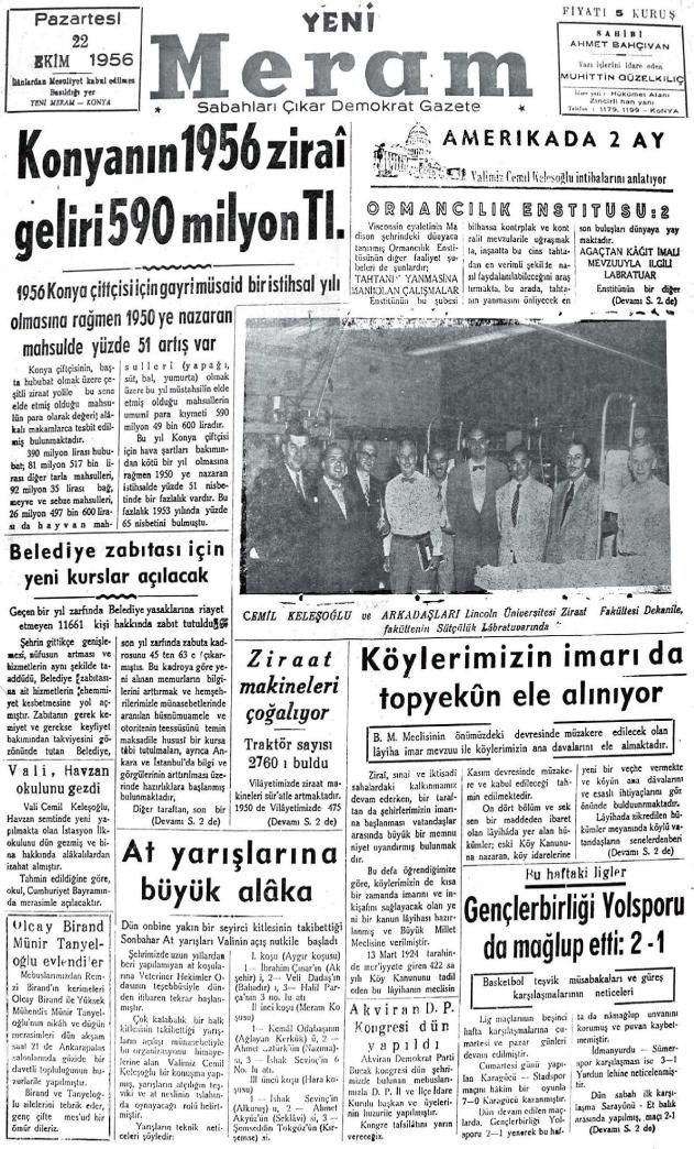 22 Ekim 2024 Yeni Meram Gazetesi