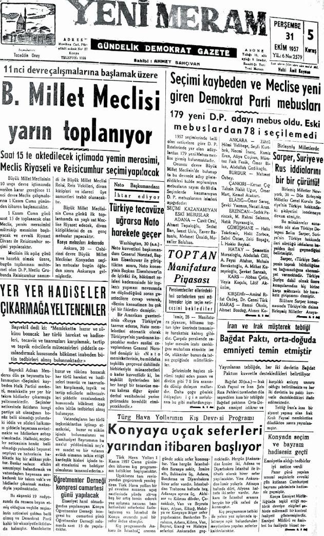 31 Ekim 2024  Yeni Meram Gazetesi