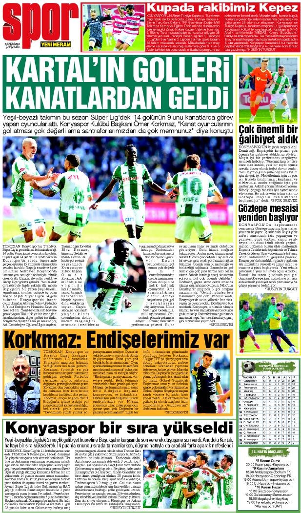 6 Kasım 2024 Yeni Meram Gazetesi
