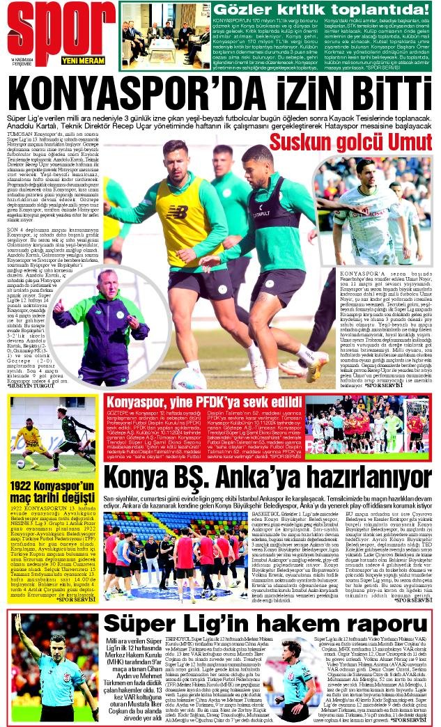 14 Kasım 2024 Yeni Meram Gazetesi
