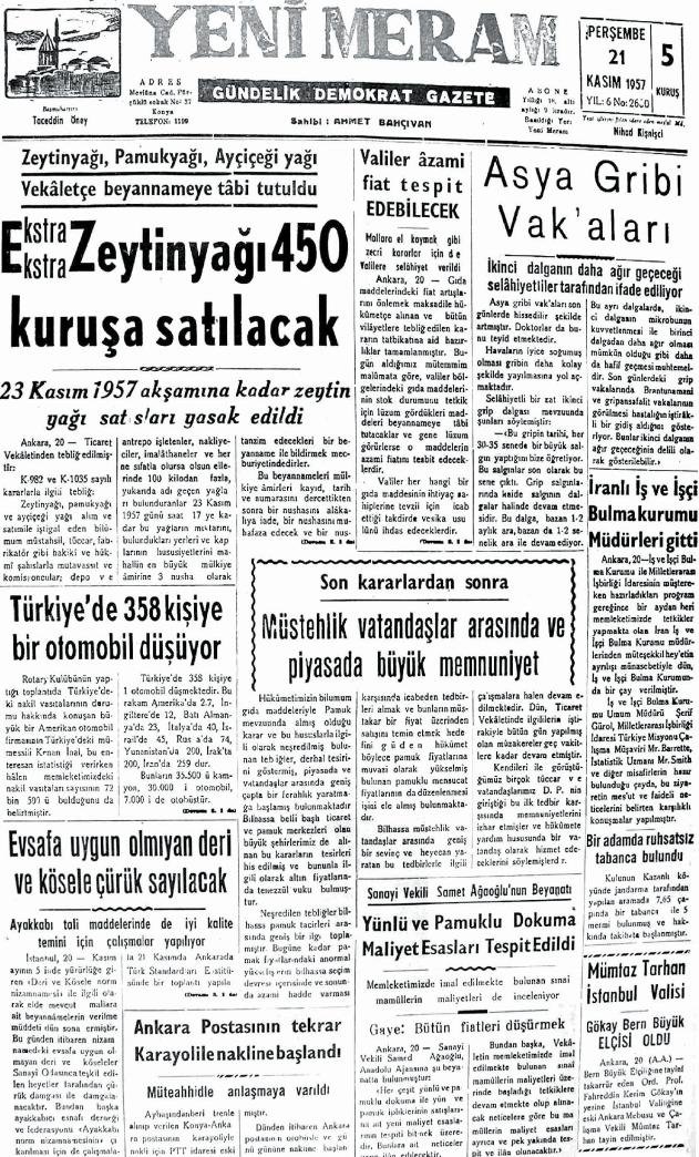 21 Kasım 2024 Yeni Meram Gazetesi
