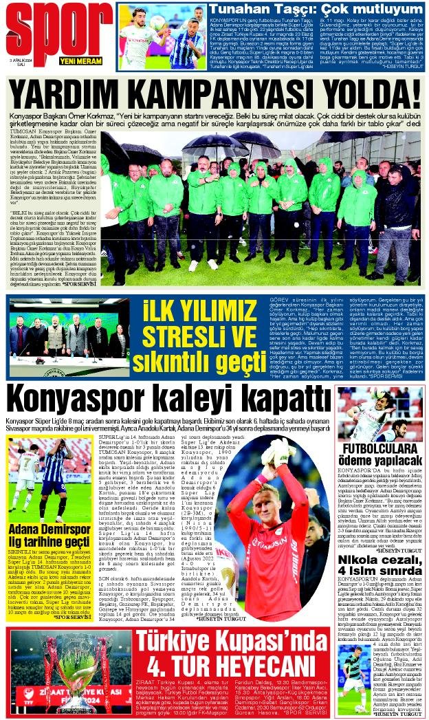 3 Aralık 2024 Yeni Meram Gazetesi
