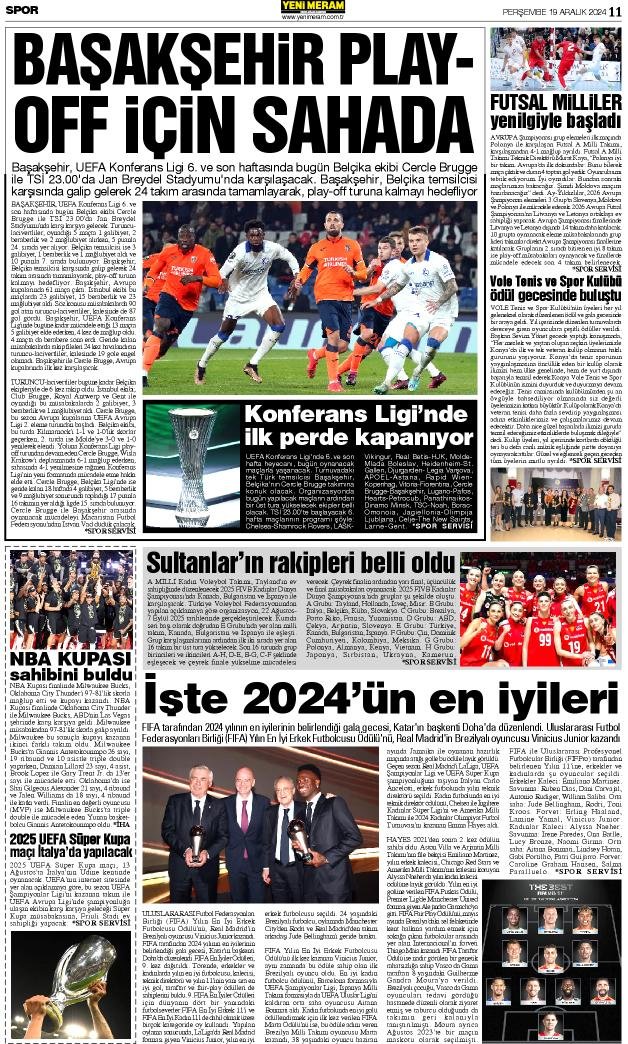 19 Aralık 2024 Yeni Meram Gazetesi
