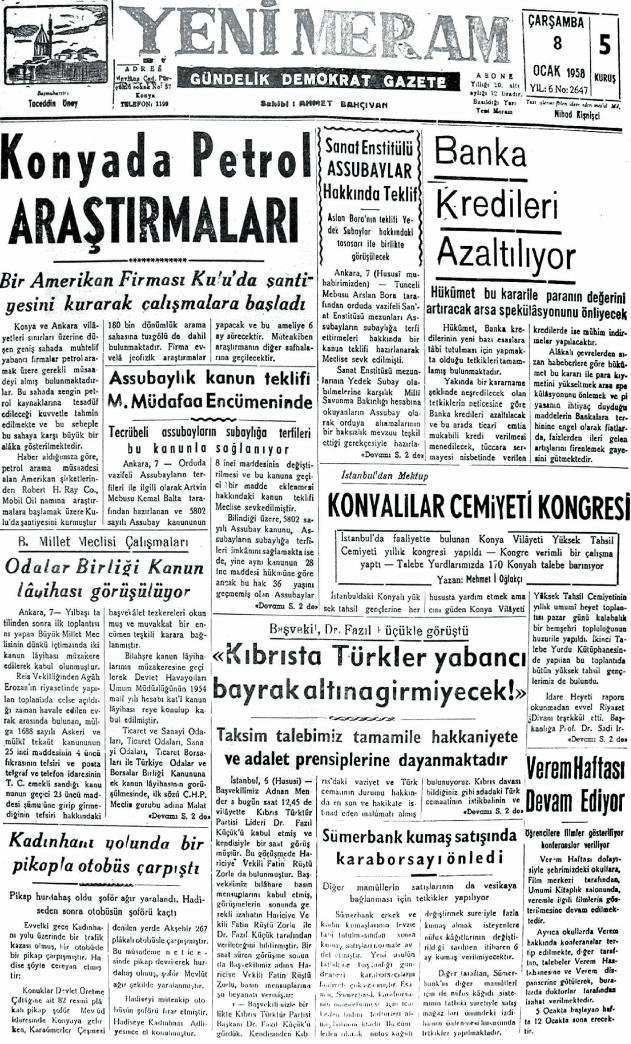 8 Ocak 2025 Yeni Meram Gazetesi
