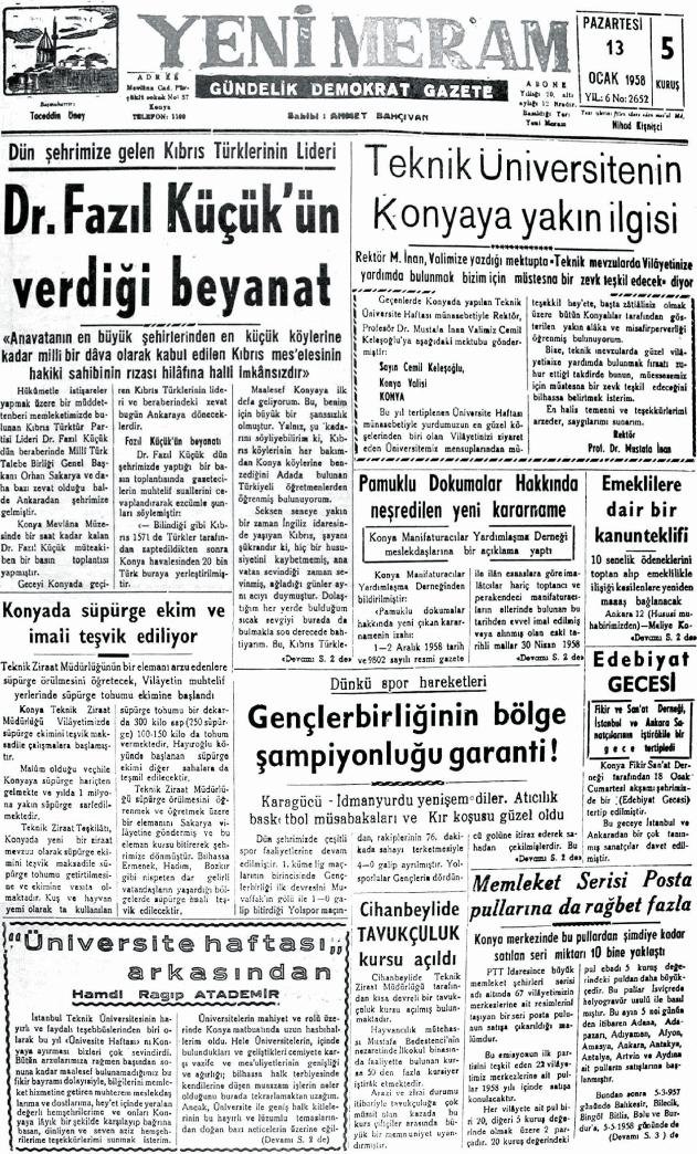 12 Ocak 2025 Yeni Meram Gazetesi
