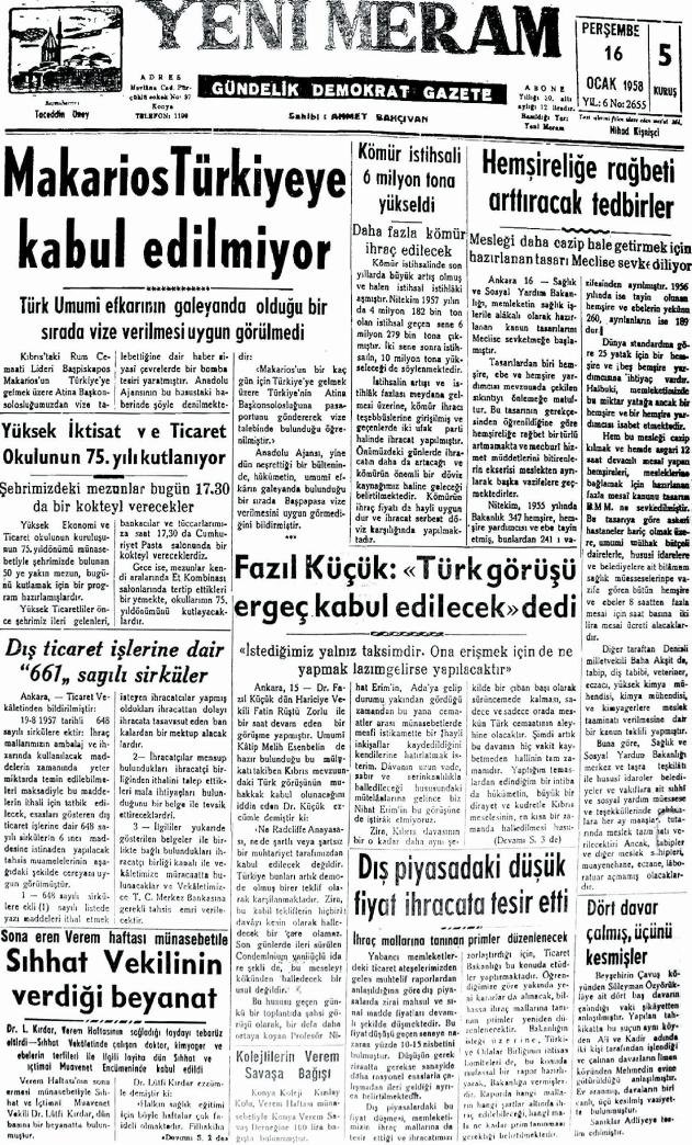 16 Ocak 2025 Yeni Meram Gazetesi
