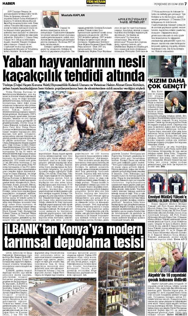 23 Ocak 2025 Yeni Meram Gazetesi
