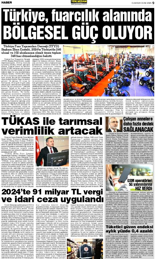 24 Ocak 2025 Yeni Meram Gazetesi
