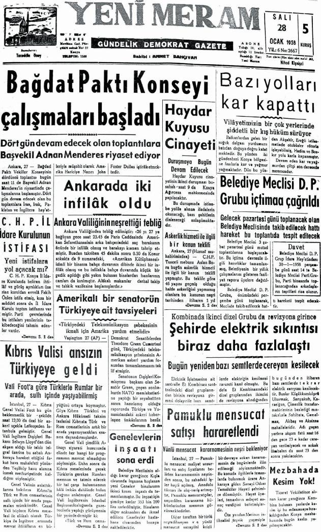 28 Ocak 2025 Yeni Meram Gazetesi
