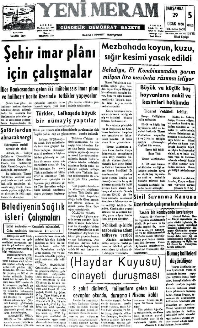 29 Ocak 2025 Yeni Meram Gazetesi
