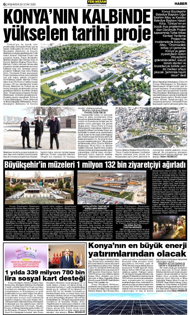 29 Ocak 2025 Yeni Meram Gazetesi
