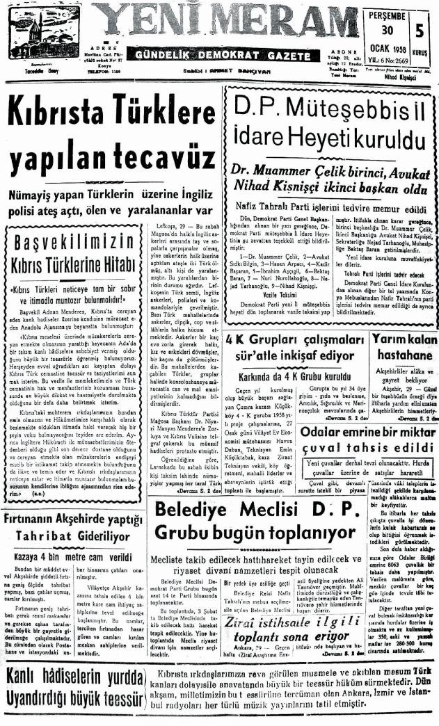 30 Ocak 2025 Yeni Meram Gazetesi
