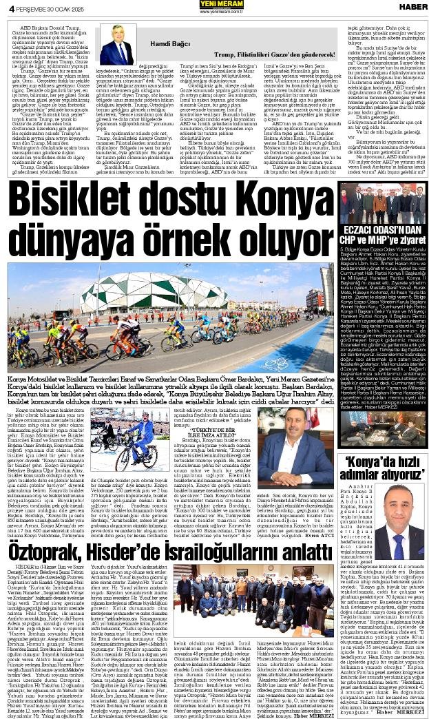 30 Ocak 2025 Yeni Meram Gazetesi
