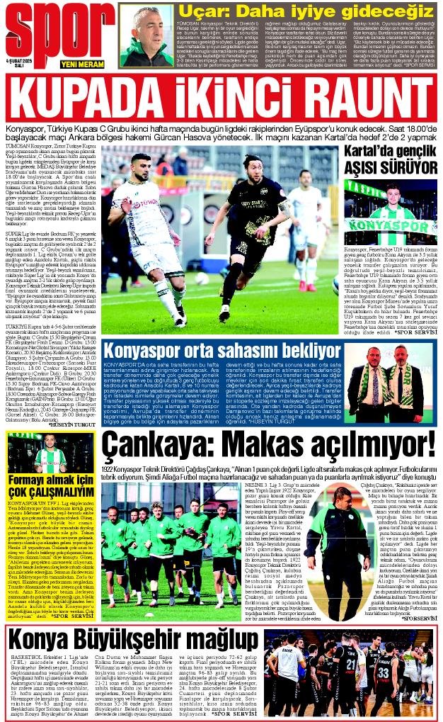 4 Şubat 2025 Yeni Meram Gazetesi
