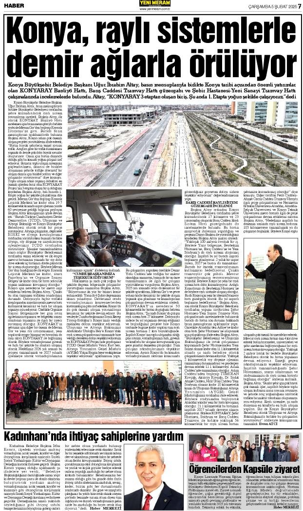 5 Şubat 2025 Yeni Meram Gazetesi
