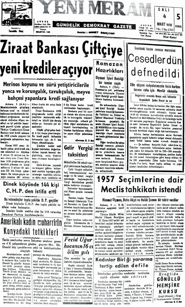 4 Mart 2025 Yeni Meram Gazetesi
