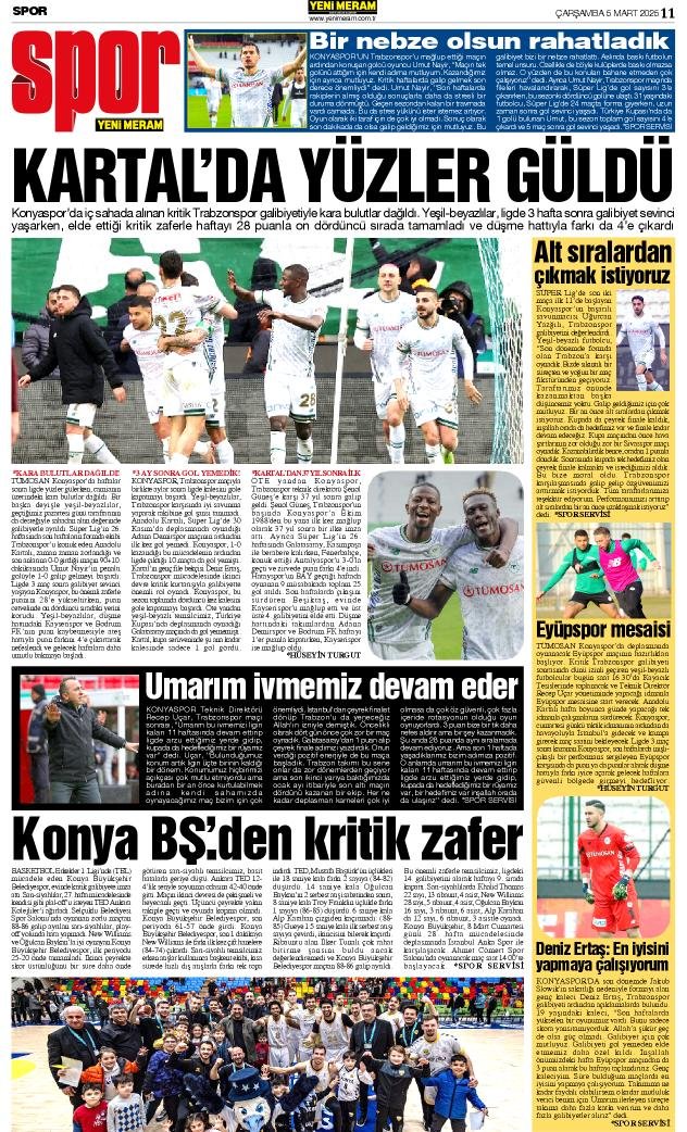 5 Mart 2025 Yeni Meram Gazetesi
