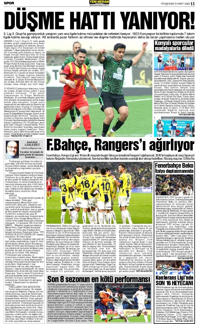 6 Mart 2025 Yeni Meram Gazetesi
