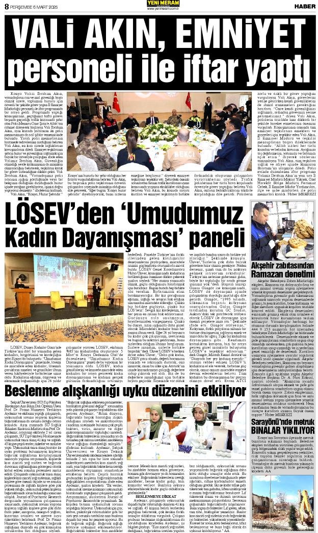 6 Mart 2025 Yeni Meram Gazetesi
