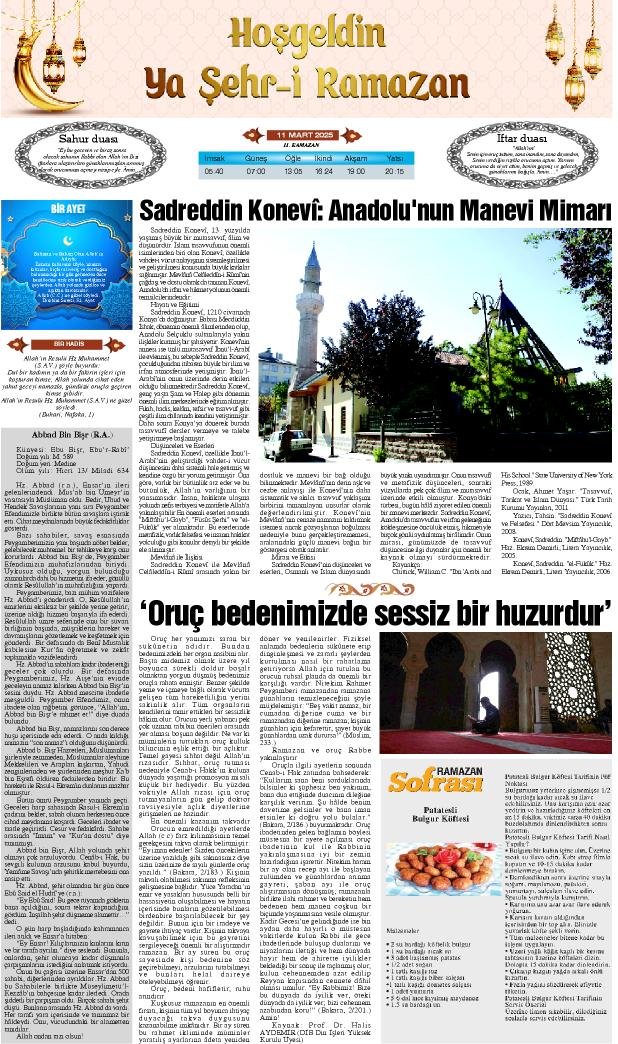 11 Mart 2025 Yeni Meram Gazetesi
