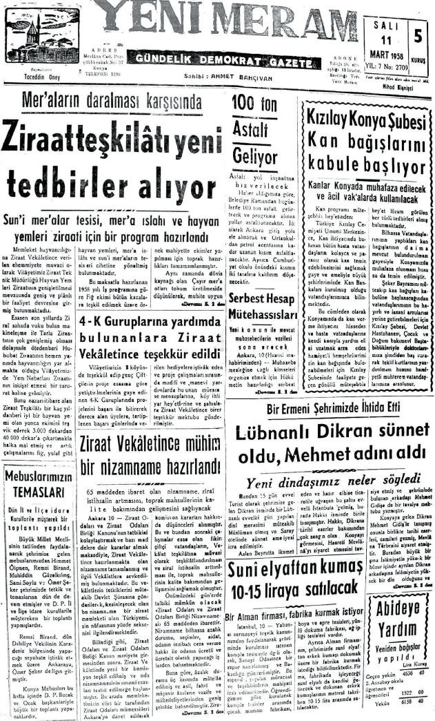 11 Mart 2025 Yeni Meram Gazetesi
