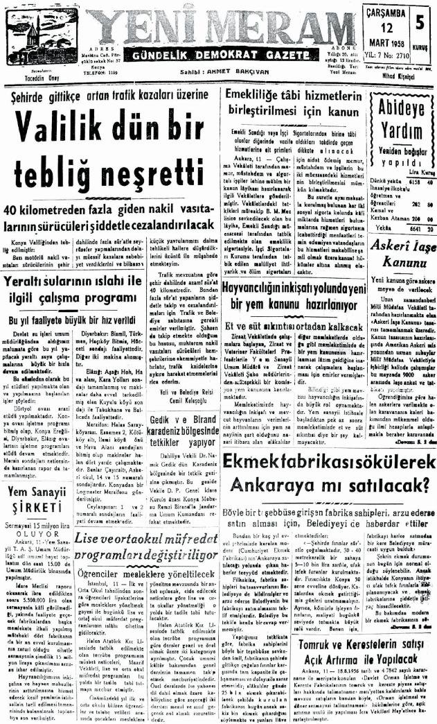 12 Mart 2025 Yeni Meram Gazetesi
