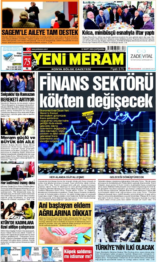 12 Mart 2025 Yeni Meram Gazetesi
