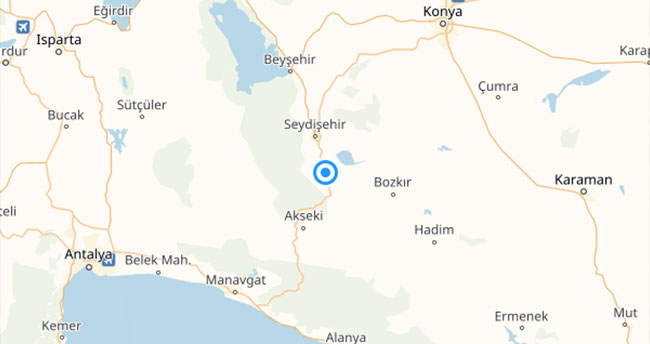 Son dakika! Seydişehir'de deprem!